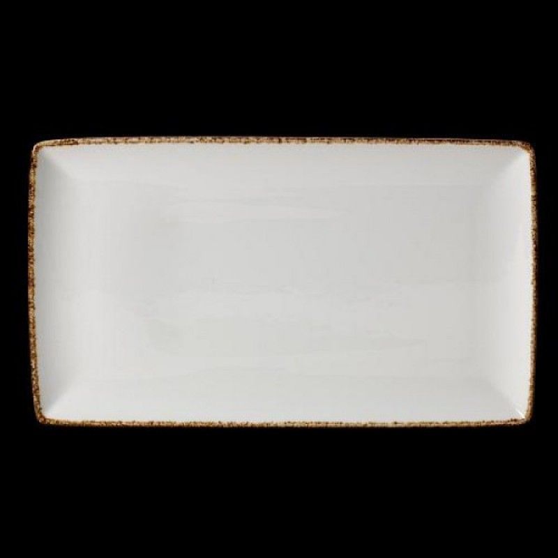 Prato Retangular One 27x16.75cm Brown Dapple