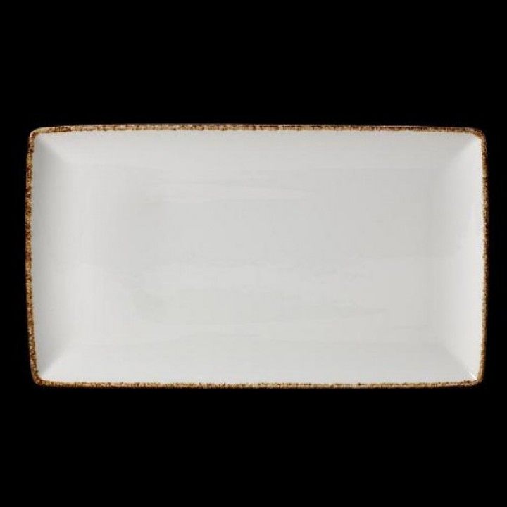 Prato Retangular One 27x16.75cm Brown Dapple