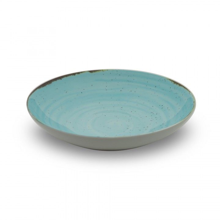 Prato Fundo Coupe 24cm Rustico Azul