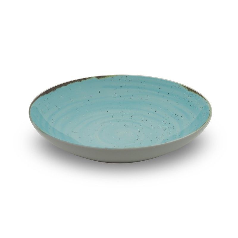 Prato Fundo Coupe 24cm Rustico Azul