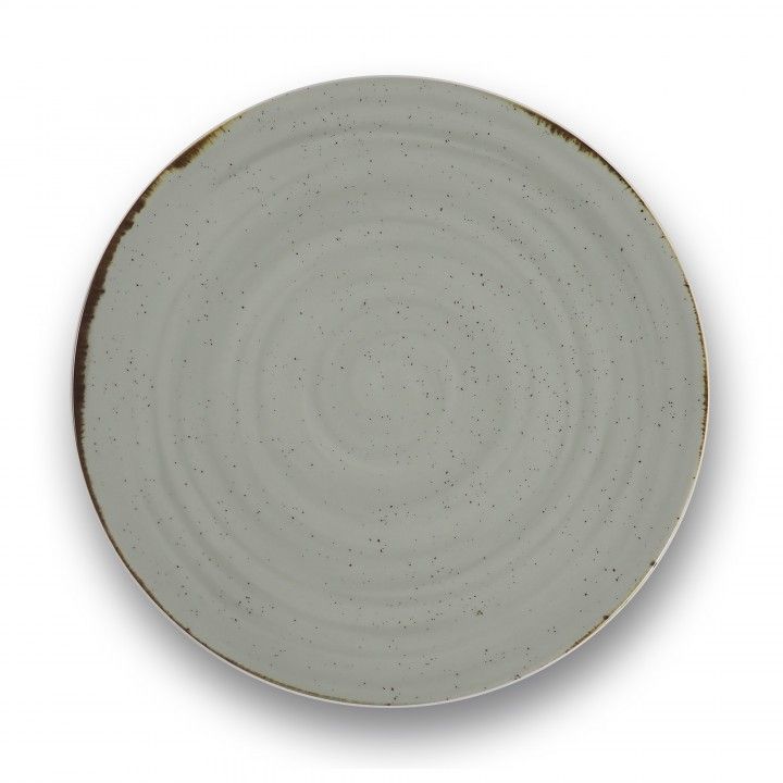 Prato Marcador 32cm Rustico Cinzento