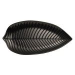 Travessa Folha 83442 53x29 Preta