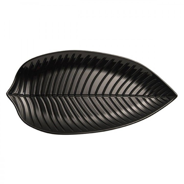 Travessa Folha 83442 53x29 Preta