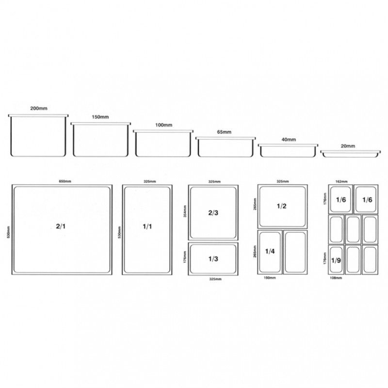 1/2 container 2 65MM 812-2