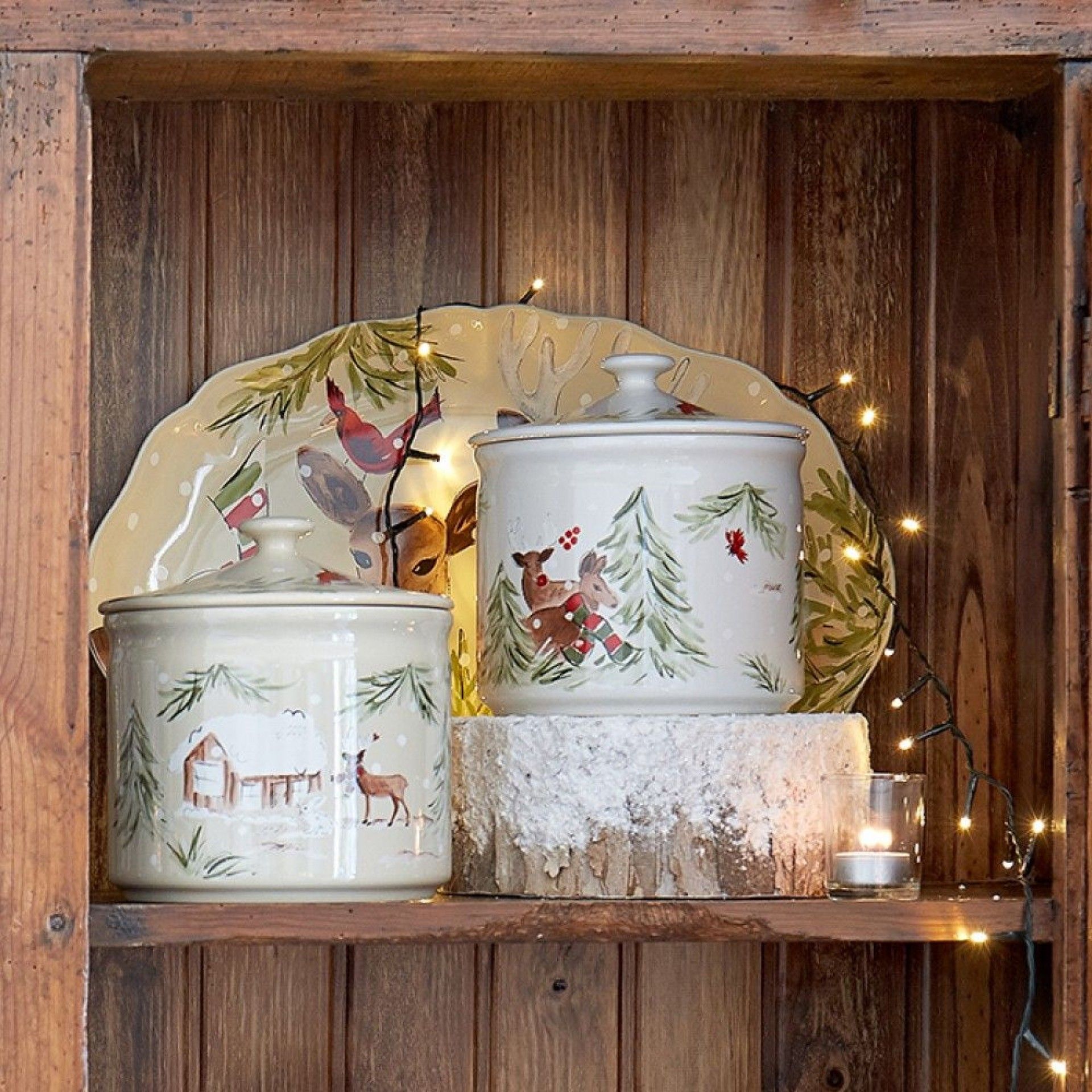 Frasco C/Tampa 18cm Deer Friends Br