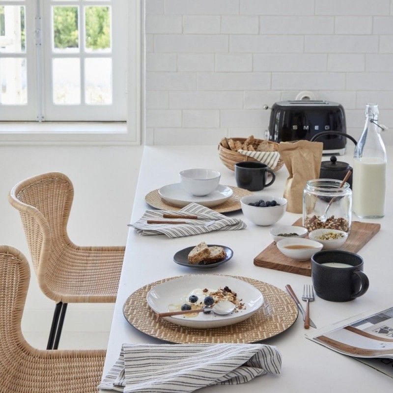 Taca Oval 10cm Livia Branco