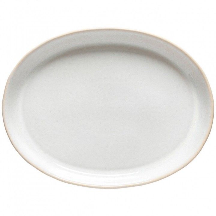 Prato Oval 40cm Roda Branco Prato Oval 40cm Roda Branco