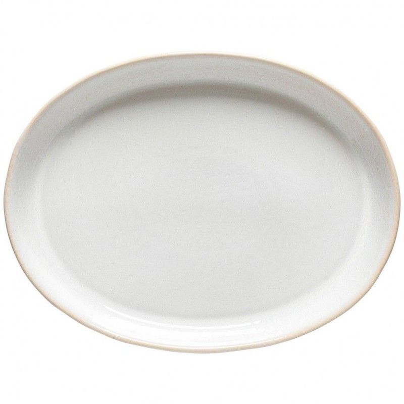 Prato Oval 40cm Roda Branco