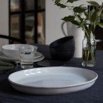 Prato Oval 40cm Roda Branco