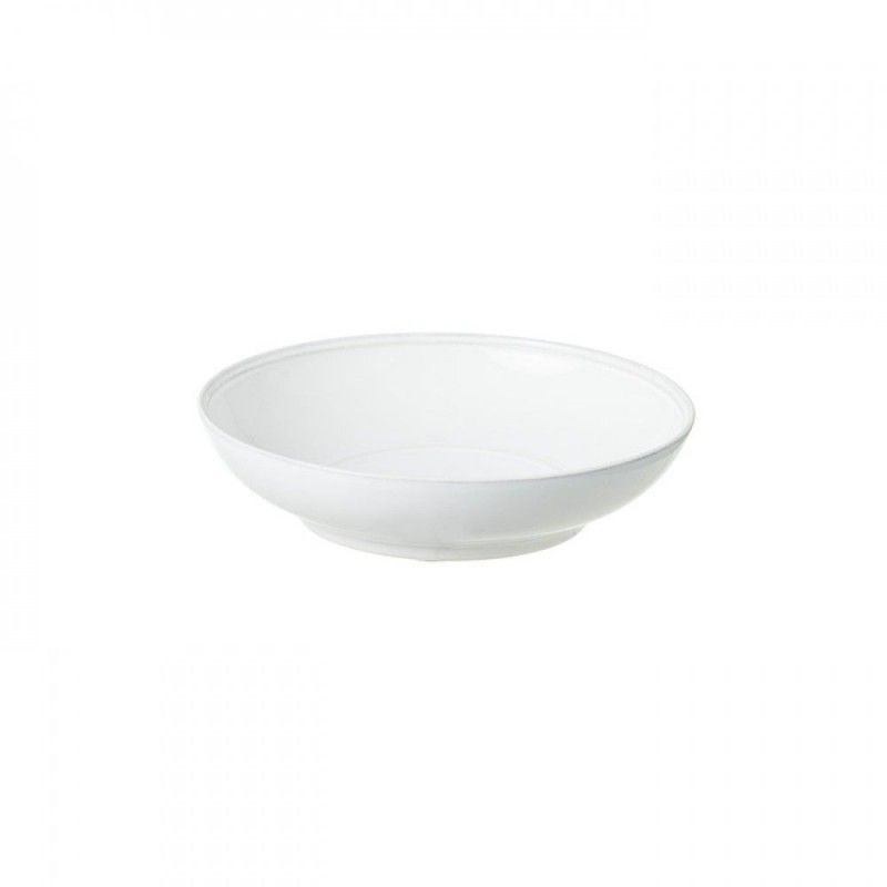 Prato Pasta 23cm Friso Branco