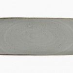 Prato Rectangular 37x13cm Rustico Taupe In