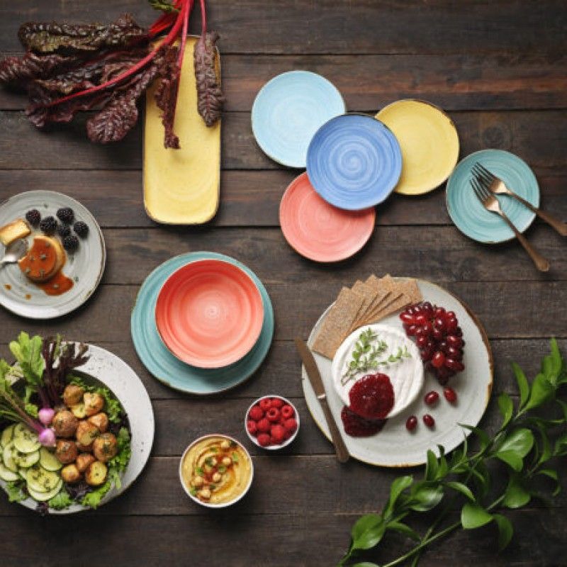 Prato Rectangular 37x13cm Rustico Taupe In