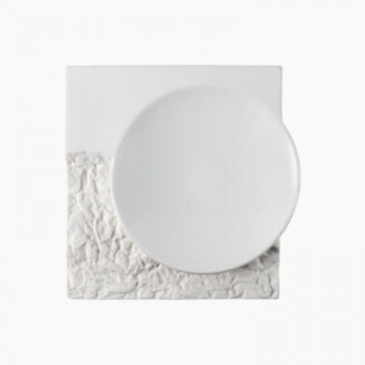 Prato Quadrado 20x20cm Terra