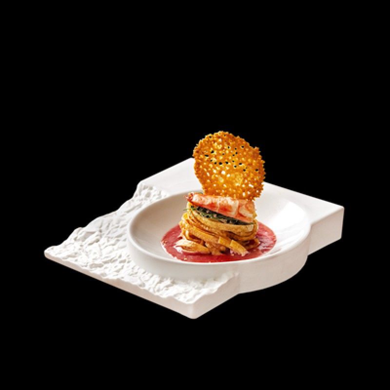 Prato Quadrado 20x20cm Terra