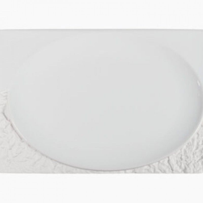 Prato Retangular 27x18cm Terra