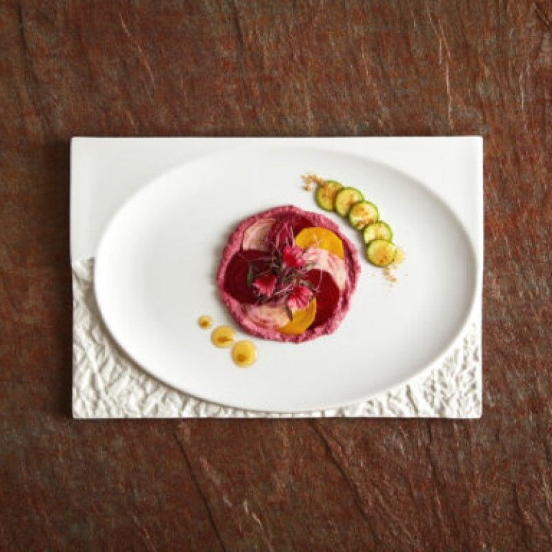 Prato Retangular 27x18cm Terra