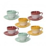 Conj 6 P/Chavena Cafe 9cl Layers