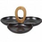 Taca Aperitivos 3comp 24x13cm Pt Lets Party