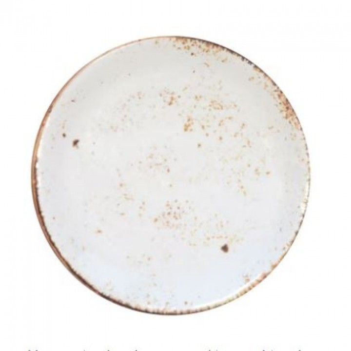 Prato Raso 23cm Salsa Melamina Branco 68-Rmp23-Whtsls