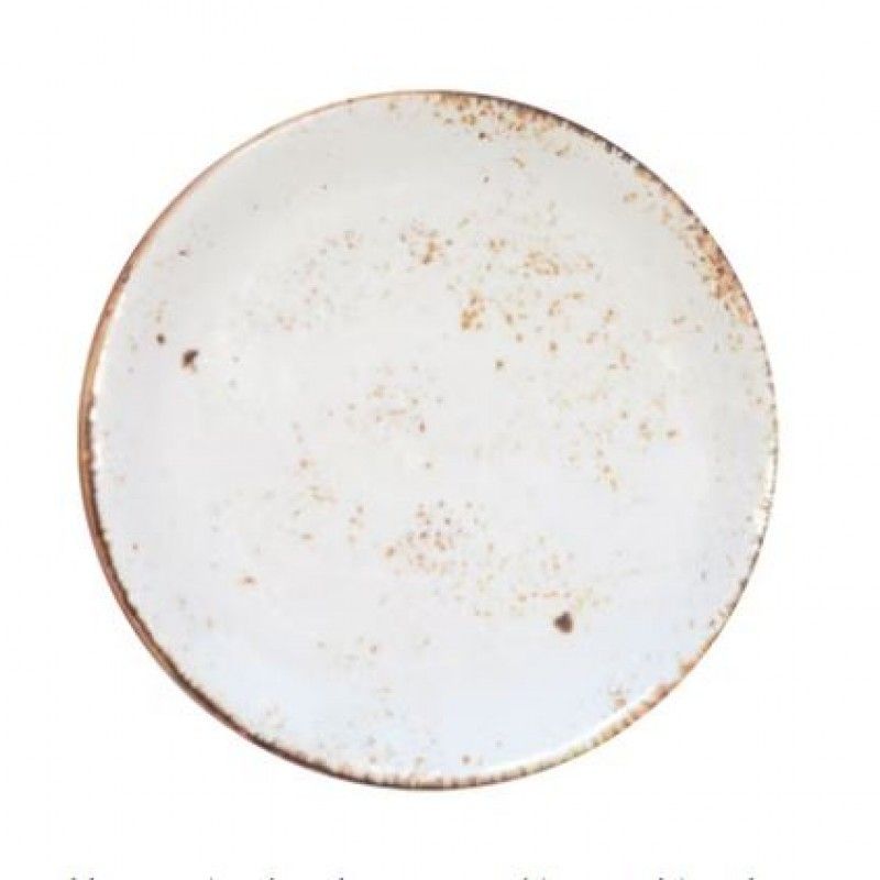 Prato Raso 23cm Salsa Melamina Branco 68-Rmp23-Whtsls