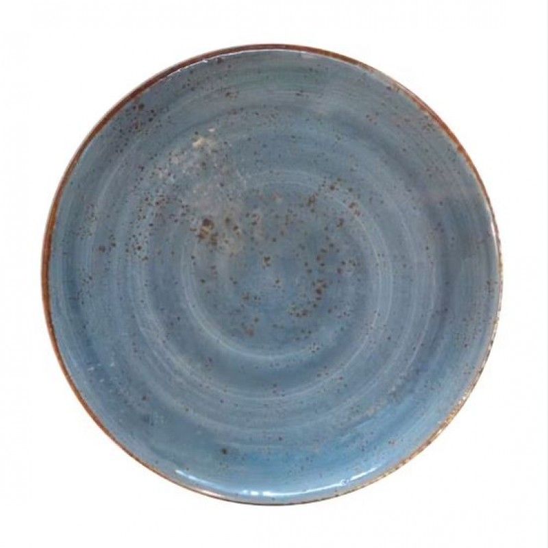 Prato Raso 28cm Salsa Melamina Azul 68-Rmp28-Blusls