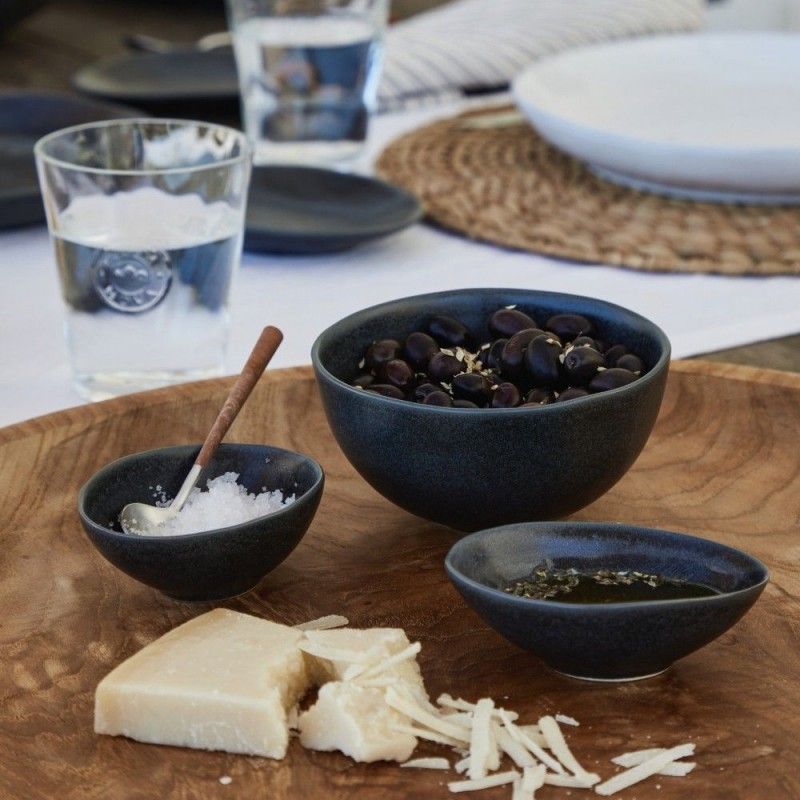 Taca Oval 10cm Livia Preto Gos102-Vc7242