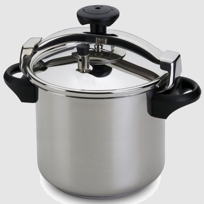 Promo Panela Pressao Inox 12l Trad C/Cacarola 14