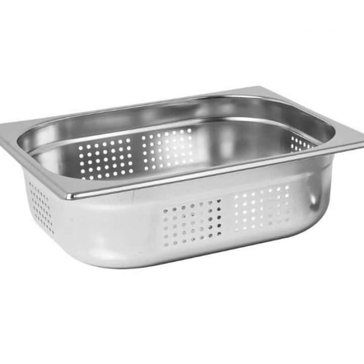 1/2 perforated stainless steel container 100MM