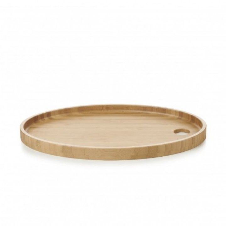 Base Oval Bambu 36x25cm Basalt 654186