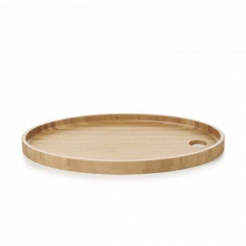 Base Oval Bambu 36x25cm Basalt 654186