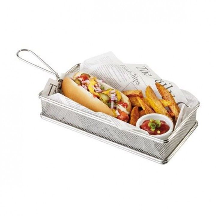Cesto Inox 21,5x10,5x4,5cm  40610