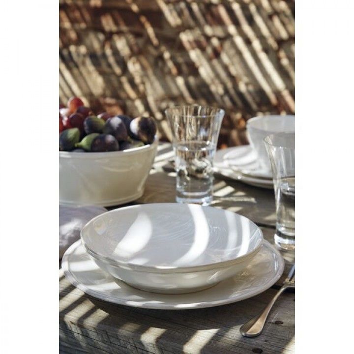 Prato Sopa/Pasta Fontana Branco Ft309-Whi