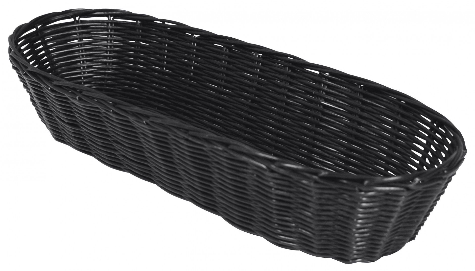 Cesto Rattan OVAL 37CM Preto C03005k