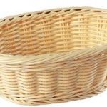Cesto Oval rattan 19x14x8 bege C04002