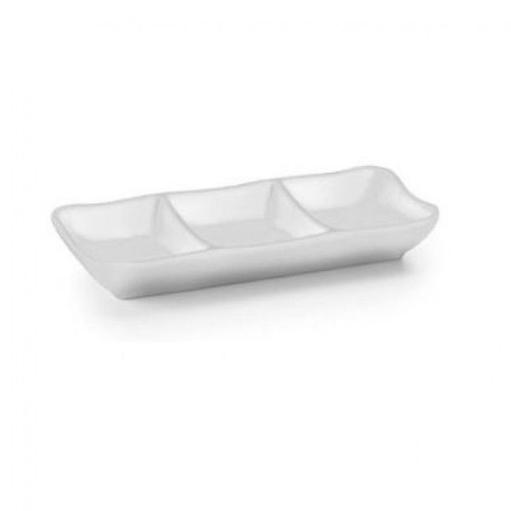 Travessa 3 Div Melam W&B Br 19x8x3cm 63280