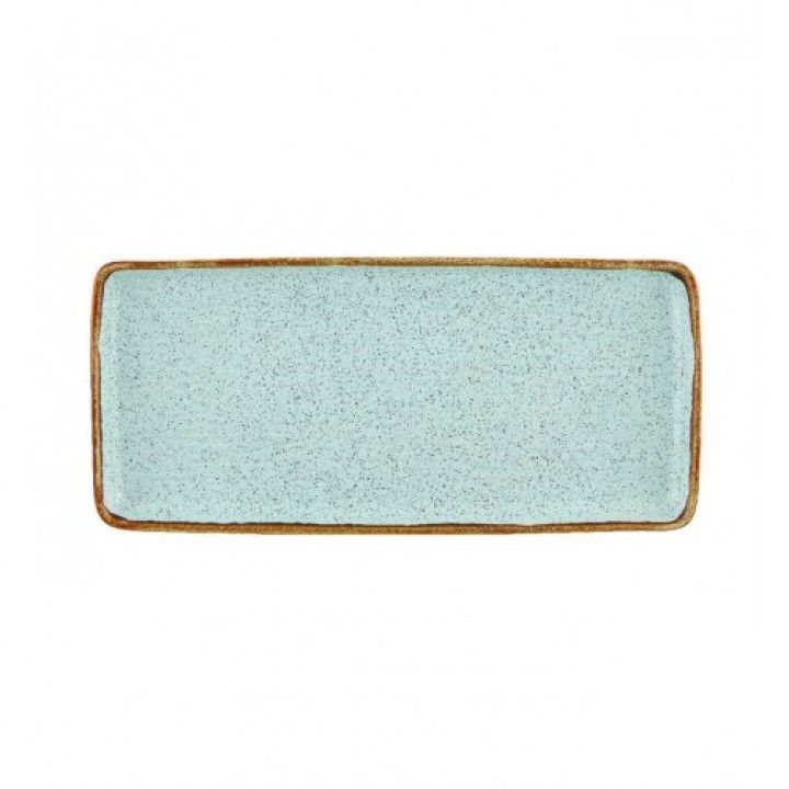 Travessa Rectang. 36.5cm  Rustic Blend Turquesa