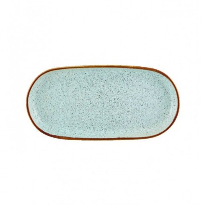 Travessa Oval 29.5cm  Rustic Blend Turquesa