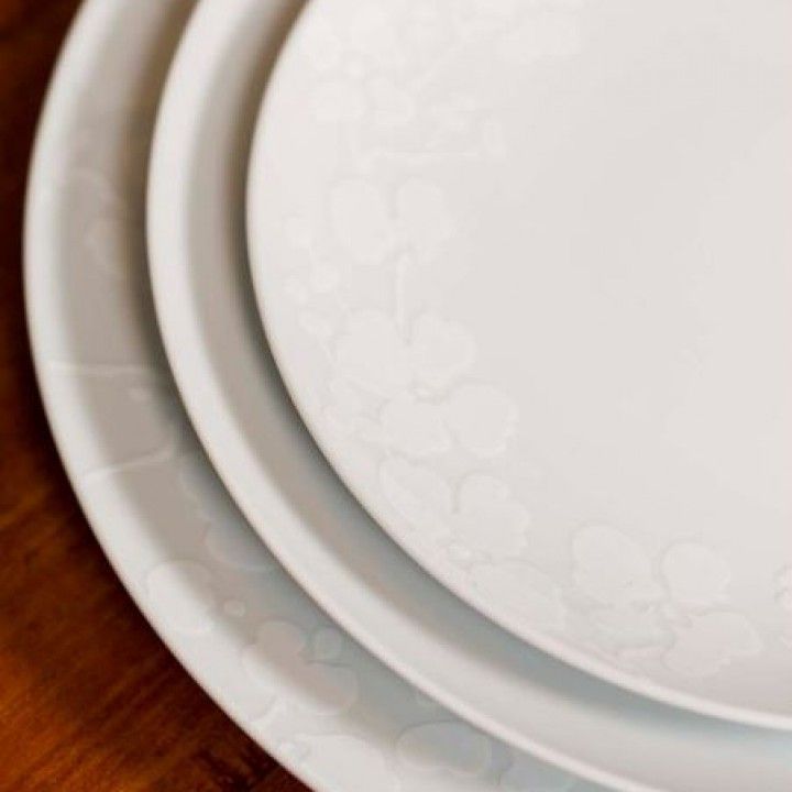 Prato Marcador Relevo Flores 21108820