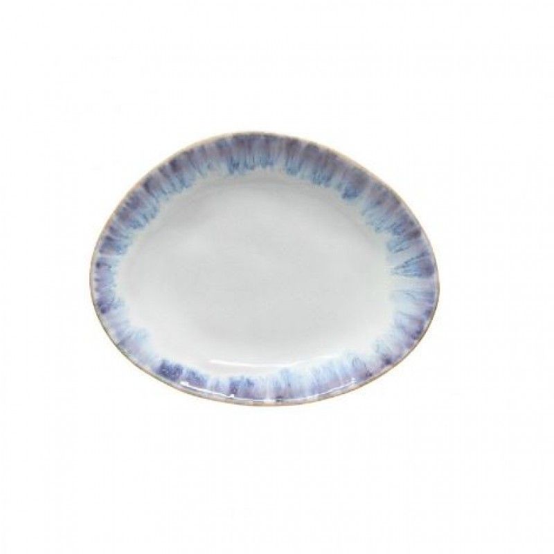 Prato Oval 20cm Brisa Ria Azul