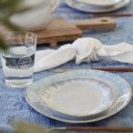 Prato Oval 20cm Brisa Ria Azul