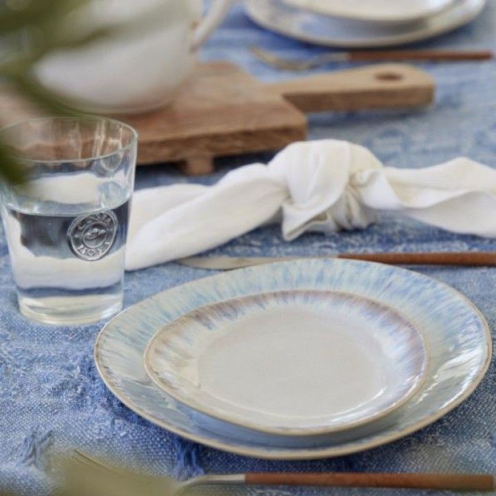 Prato Oval 20cm Brisa Ria Azul