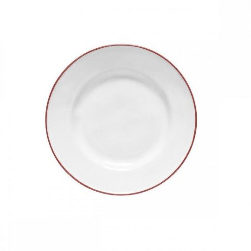 Prato Sobremesa 23cm Beja Vermelho