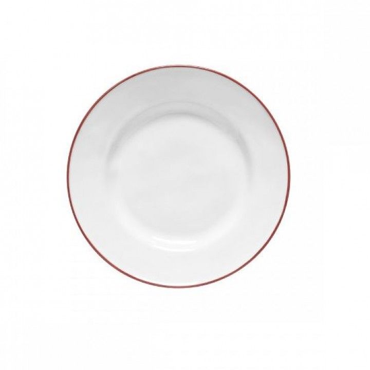 Prato Sobremesa 23cm Beja Vermelho