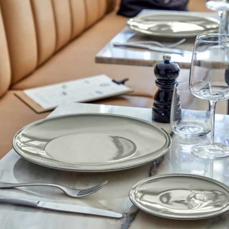 Prato Raso 28cm Friso Anis