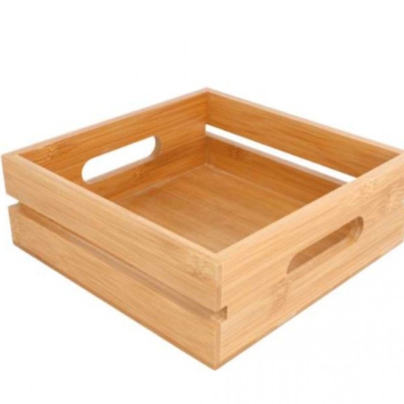 Caixa Madeira 20x20x7cm Bambu 225.49