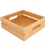 Caixa Madeira 20x20x7cm Bambu 225.49