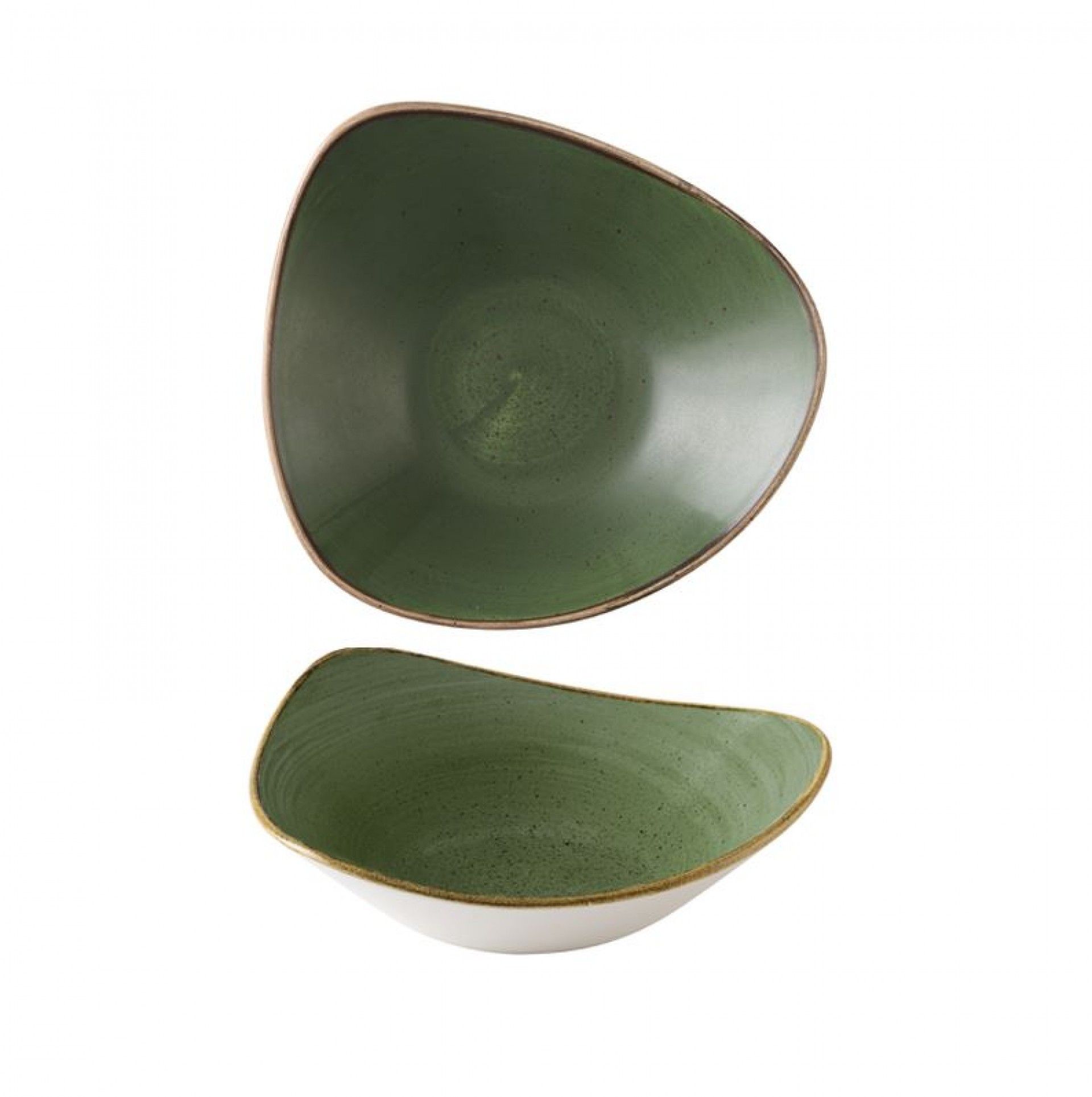 Tigela Triang. 24cm Verde Stonecast Ssrstrb91