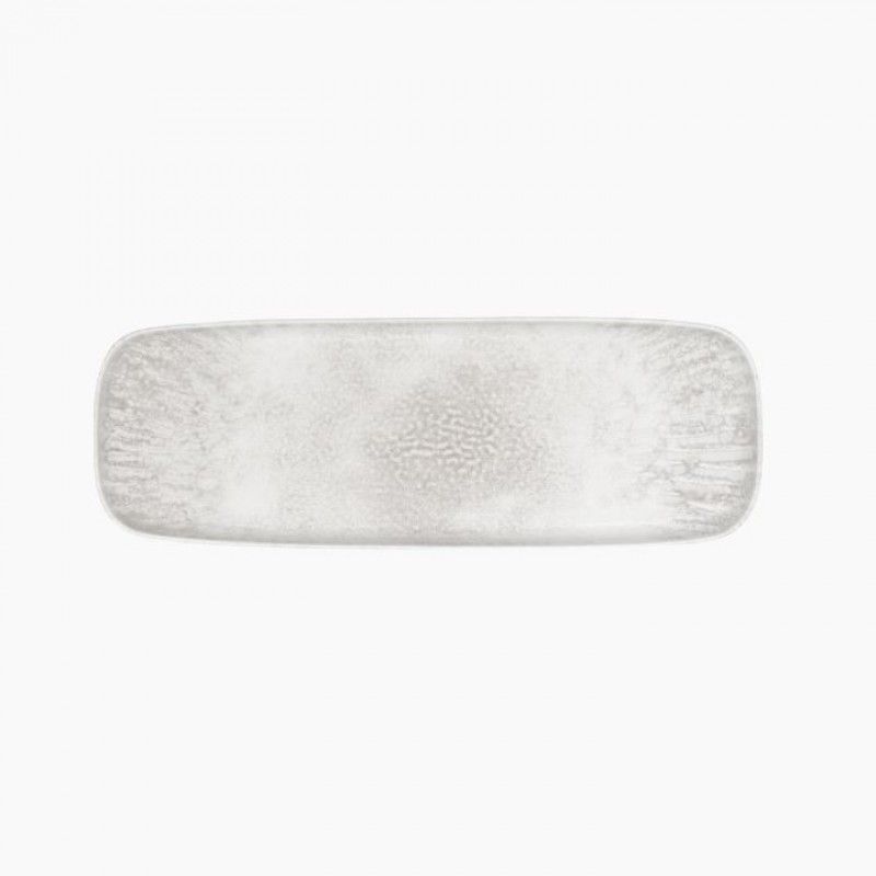 Prato Rect. 37x13cm Uni Tense Branco Mate
