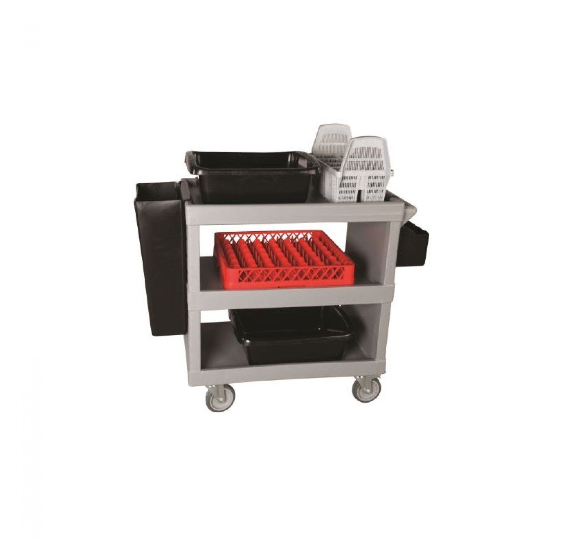 Carro Servico 2 Prat.Aberto Cinza Saa-85