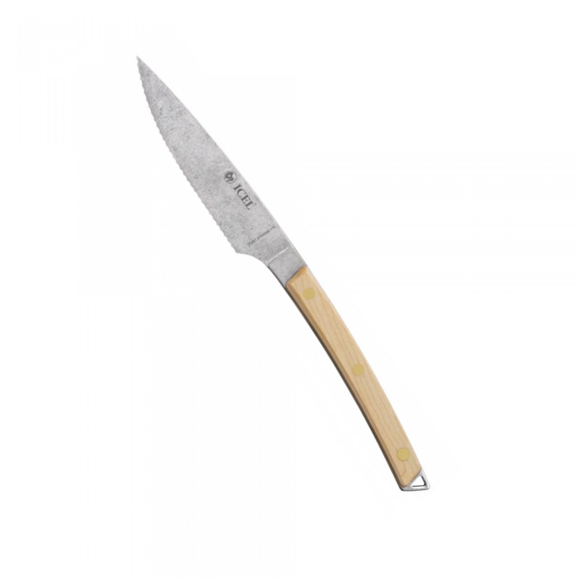 Faca Bife Com Serrilha Cabo Madeira Clara 234.St03.11